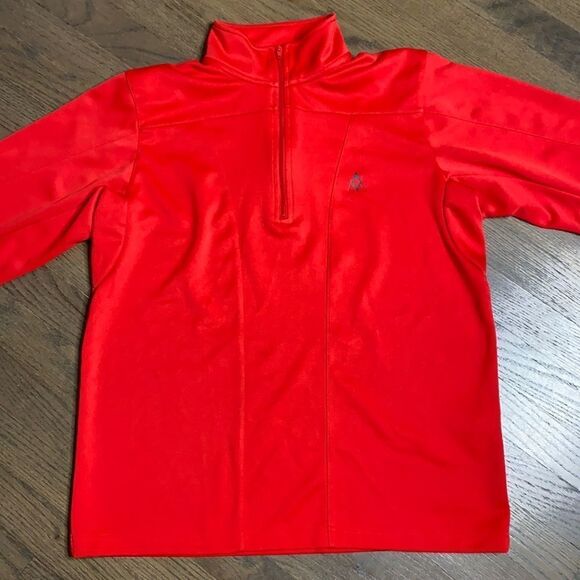 VÖLKI Ski Red 1/4 Zip Performance Active Pullover Voelki Volkl Völkl - Picture 2 of 5